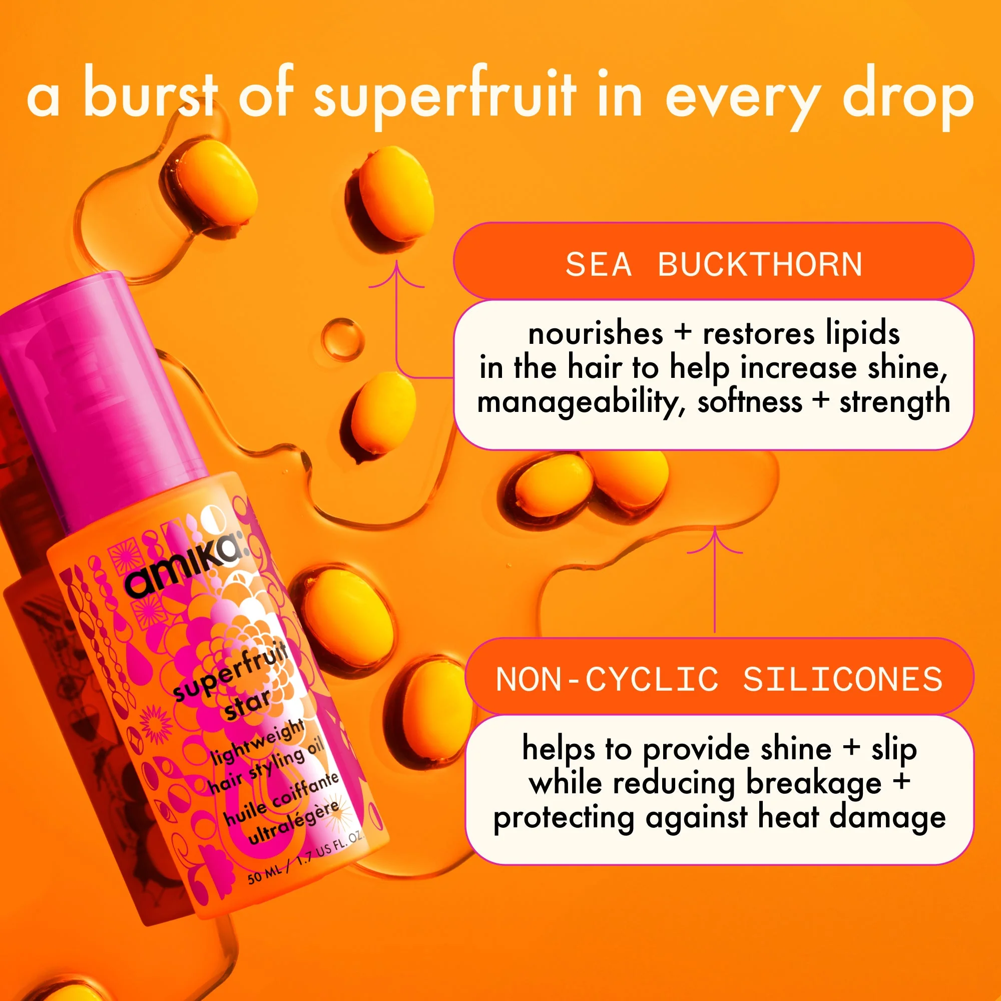 superfruit star | lightweight hair styling oil - Image 6