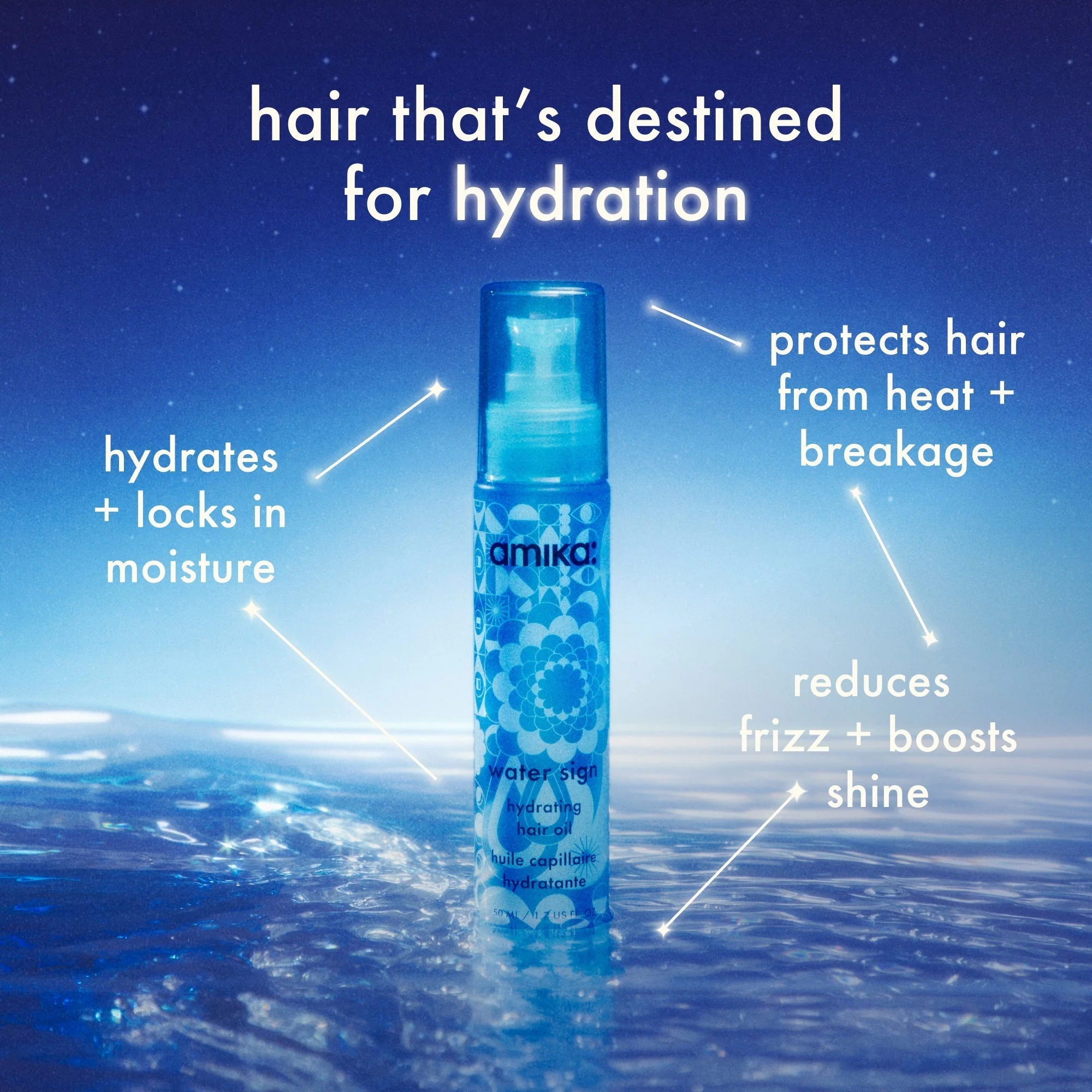 water sign | hydrating hair oil for dry hair - Image 3