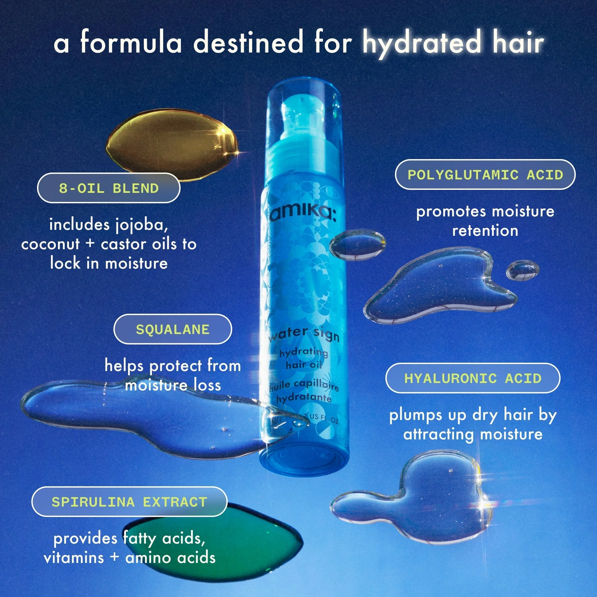 water sign | hydrating hair oil for dry hair - Image 6